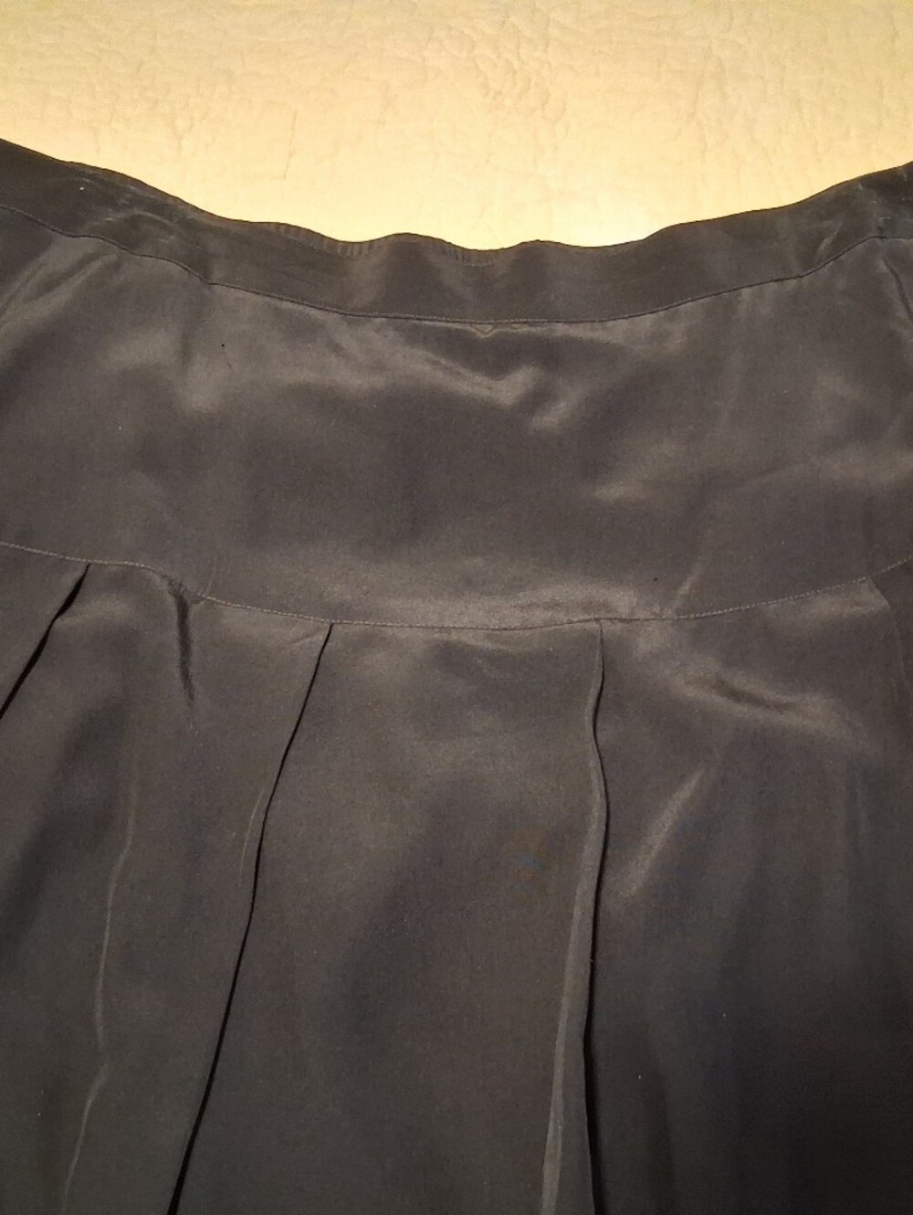 August Silk Classic Pleated Women's Skirt in Black - Picture 3 of 7
